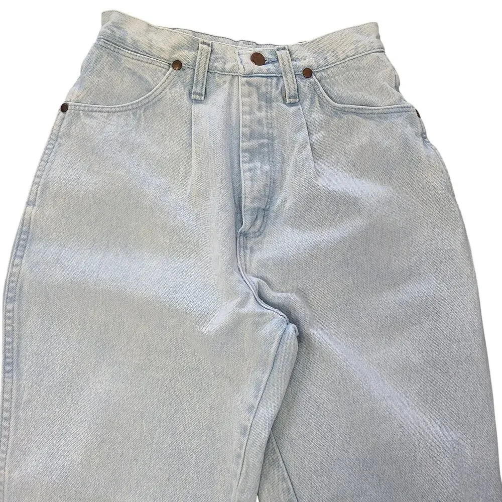 VTG Wrangler Riata Womens Size 7/8 x 34 Taper Cowboy Western Bareback Denim - Picture 6 of 13